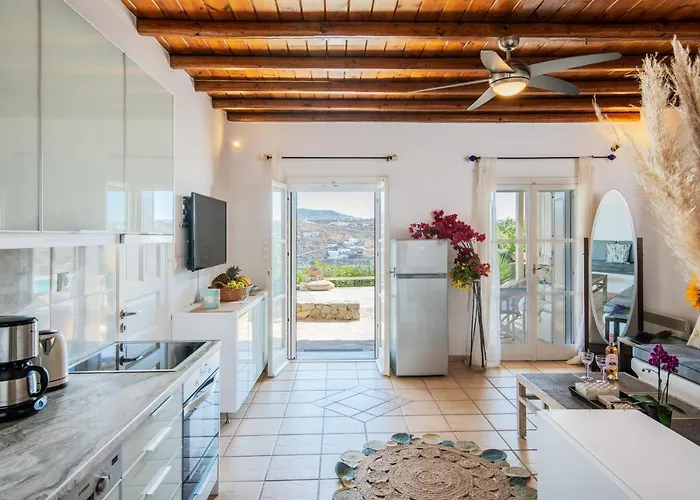 Apartament Yalos Mykonos Ornos Pouli Private W Shared Swimming Pool *