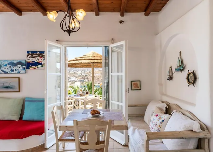 Apartament Yalos Mykonos Ornos Pouli Private W Shared Swimming Pool