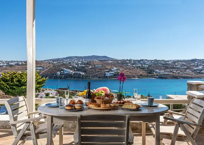 Apartament Yalos Mykonos Ornos Pouli Private W Shared Swimming Pool *