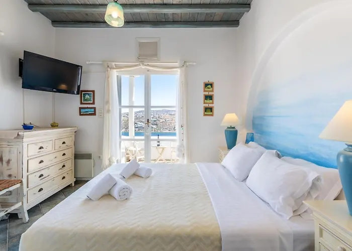 Apartment Yalos Mykonos Ornos Pouli Private W Shared Swimming Pool