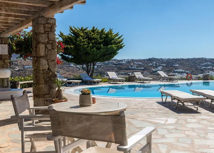 アパート Yalos Mykonos Ornos Pouli Private W Shared Swimming Pool Mykonos Town