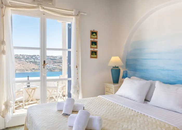 Yalos Mykonos Ornos Pouli Private W Shared Swimming Pool アパート